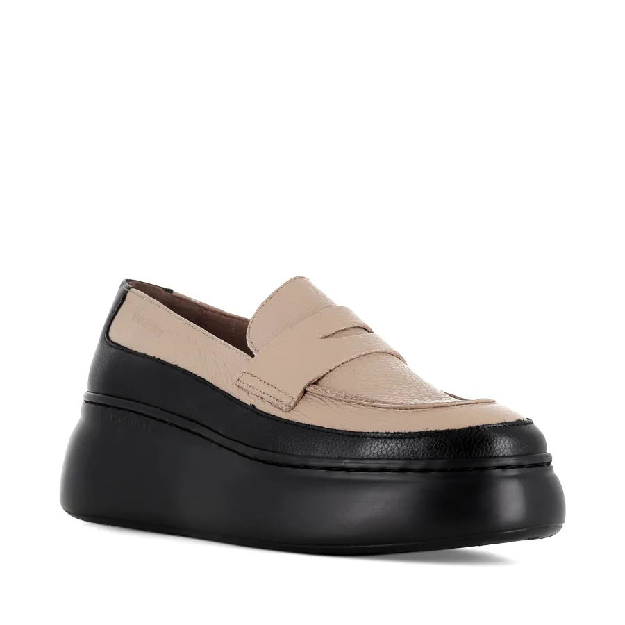 ALERT A-2620 - TAUPE/BLACK LEATHER