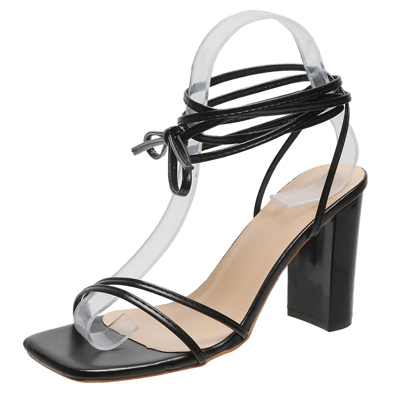 Ankle Strap gladiator high heel Sandals