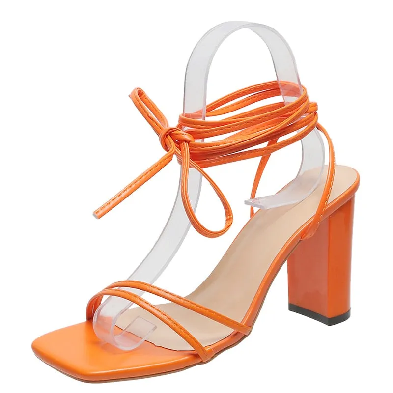 Ankle Strap gladiator high heel Sandals