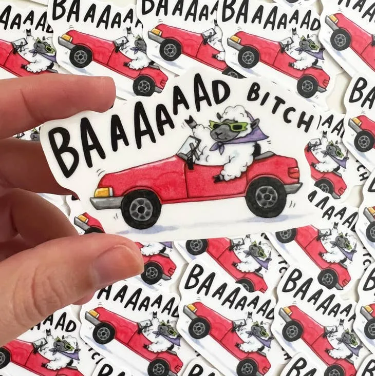 Bad Bitch Sheep Sticker