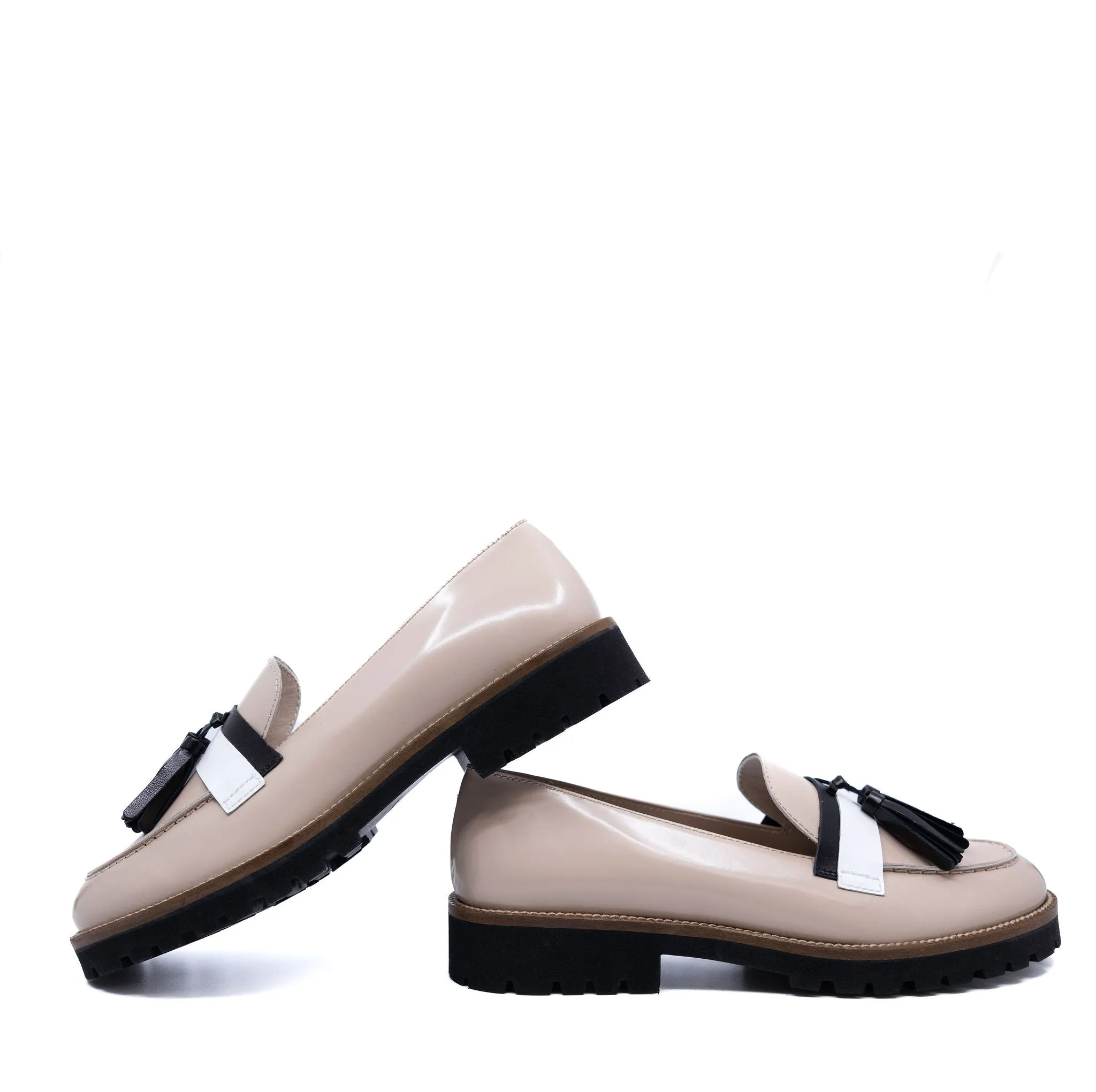 Beberlis Pink Florentic Tassel Chunky Loafer