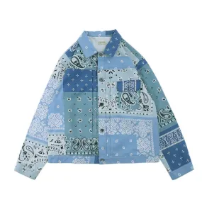 Cashew Scarf Denim Jacket