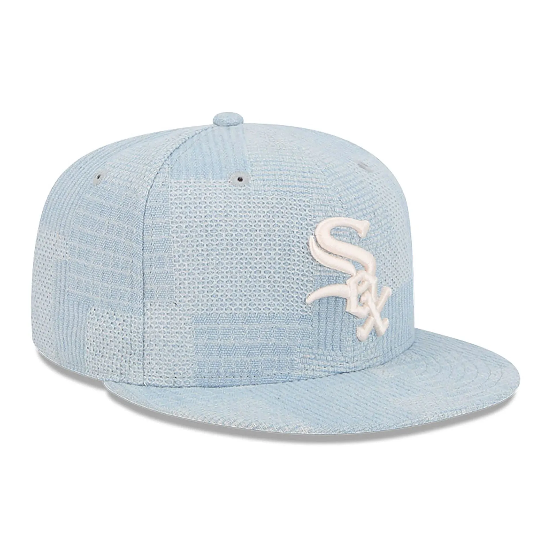 Chicago White Sox Denim Patchwork Open Blue 9FIFTY Snapback Cap