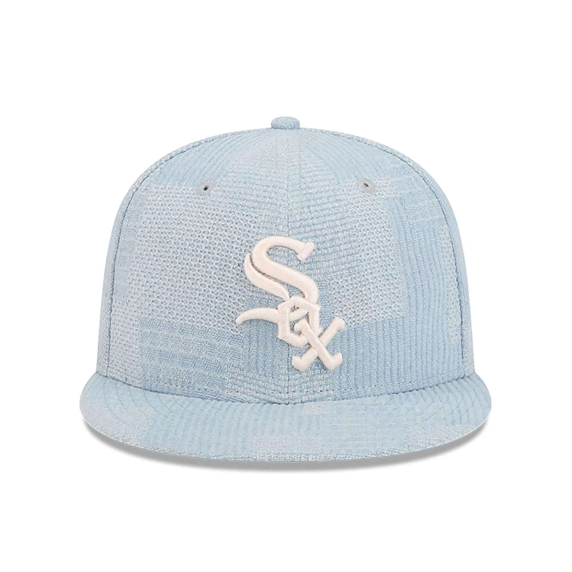 Chicago White Sox Denim Patchwork Open Blue 9FIFTY Snapback Cap