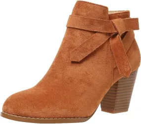 Chunky Heels Dressy for Women Women Ankle Booties Fashion Boots For Women Pointed Toe Chunky Heel Boots Pull On Boot