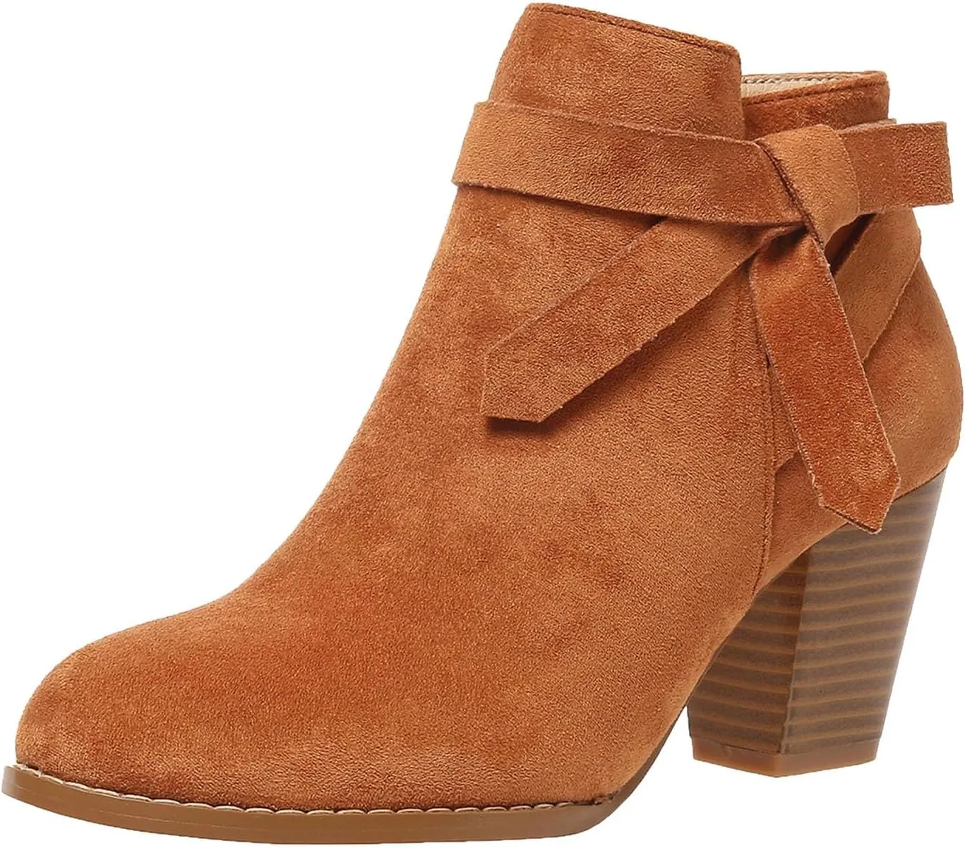 Chunky Heels Dressy for Women Women Ankle Booties Fashion Boots For Women Pointed Toe Chunky Heel Boots Pull On Boot