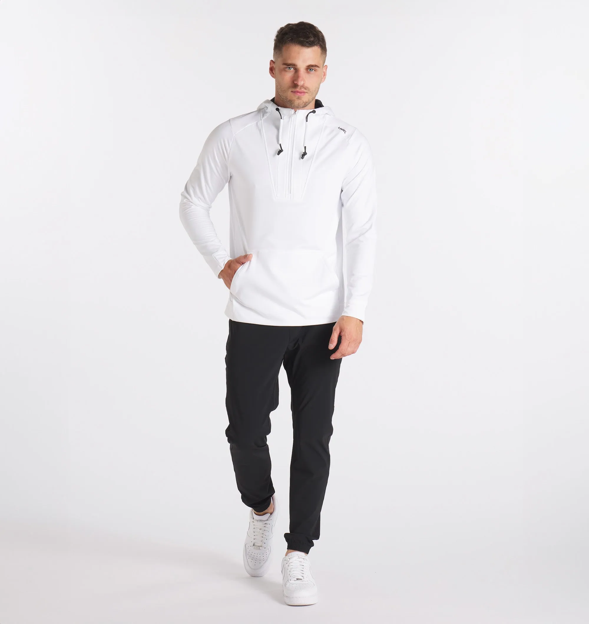 Crossover Half-Zip Hoodie