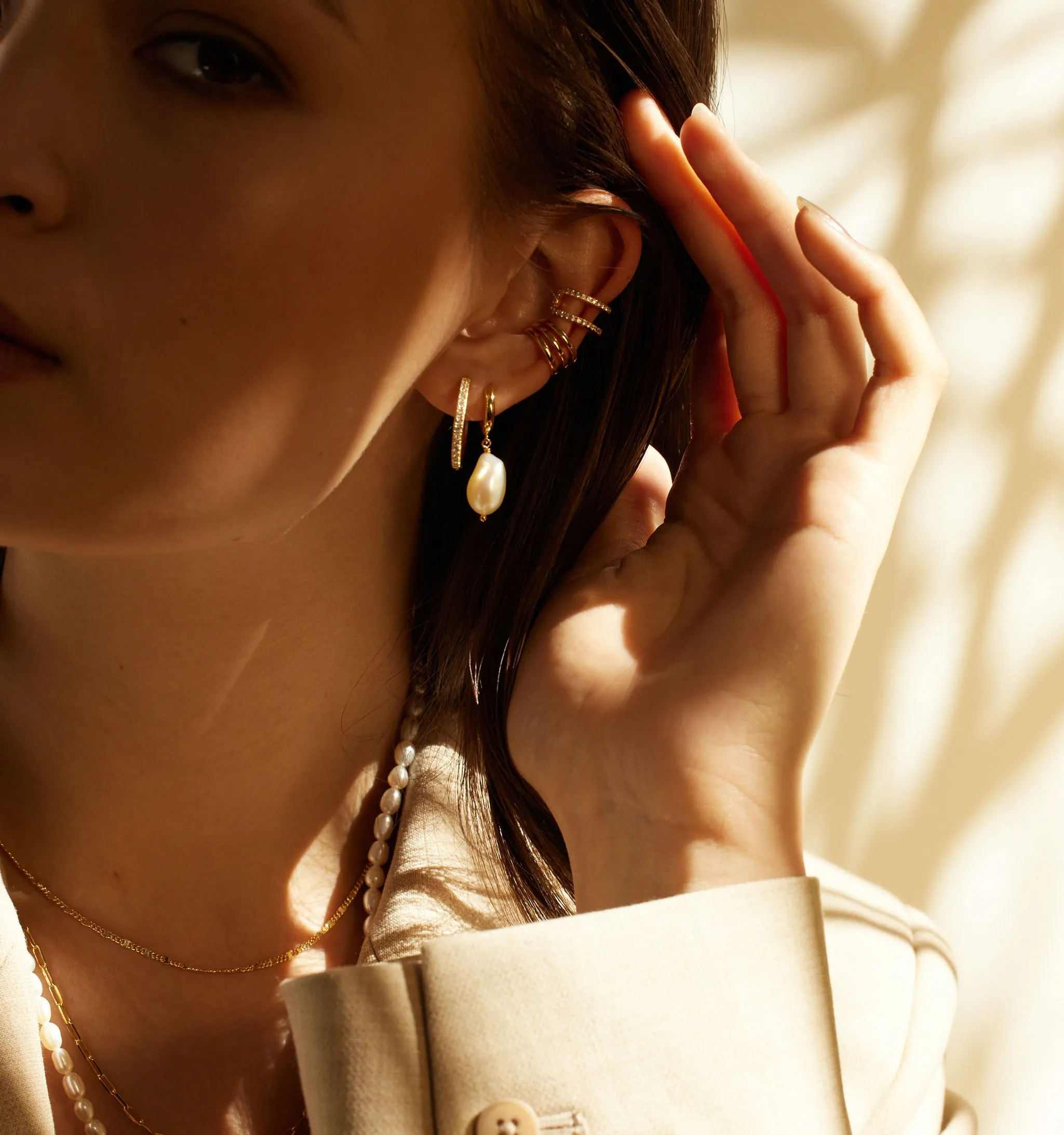 Crystal Hoops