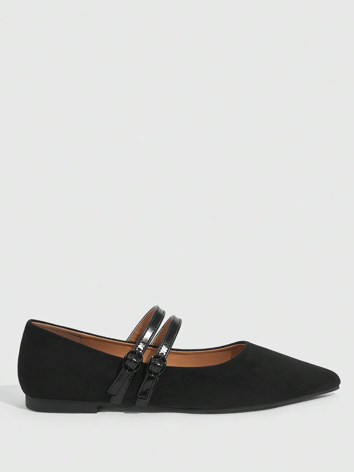 CUCCOO BIZCHIC Woman Shoes Fashion Pointed Toe T-Strap Mary Jane Flats For Spring And Summer