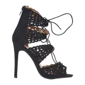 Cut Out Lace Up High Heel Ghillie Shoes