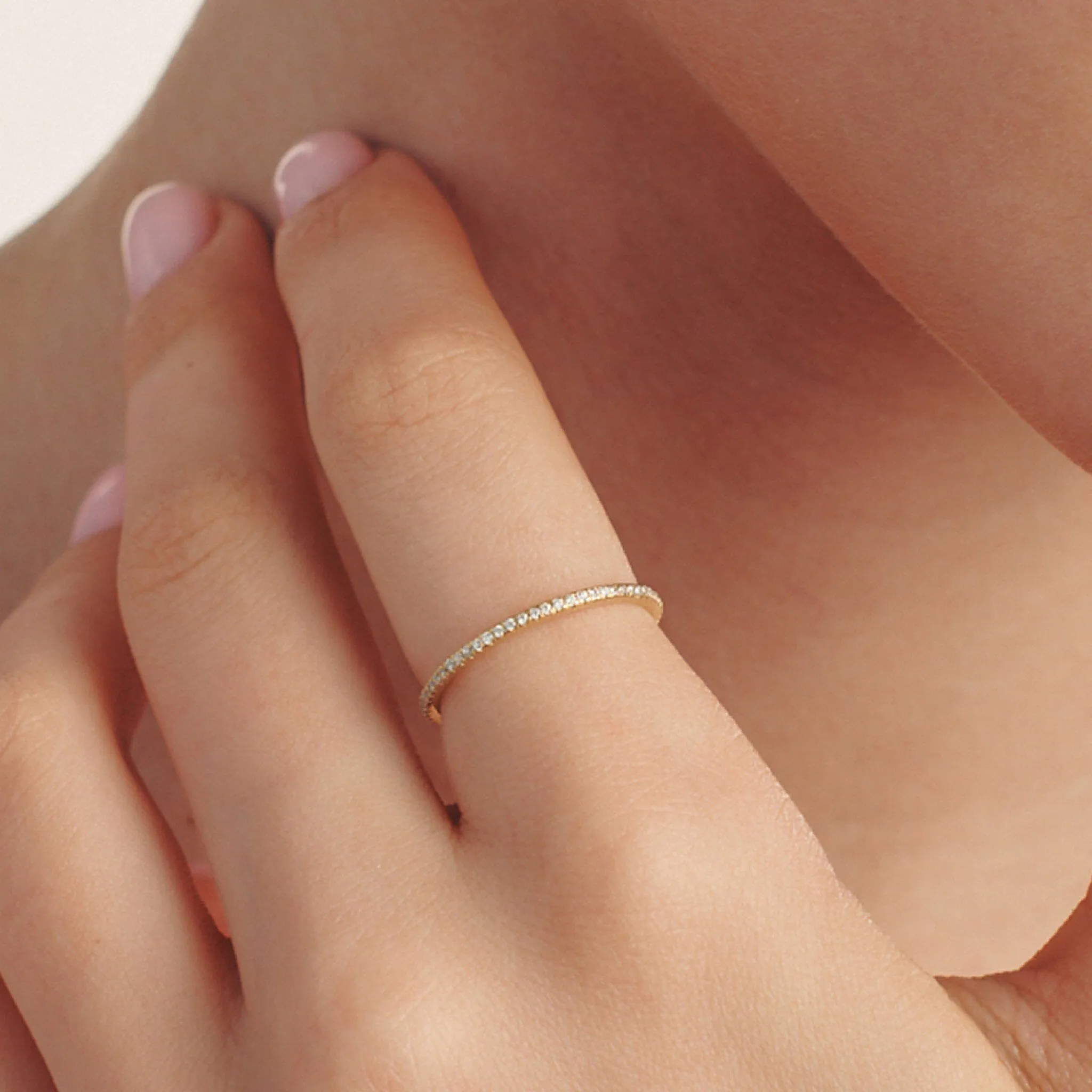 Diamond Eternity Ring - 14K White Gold