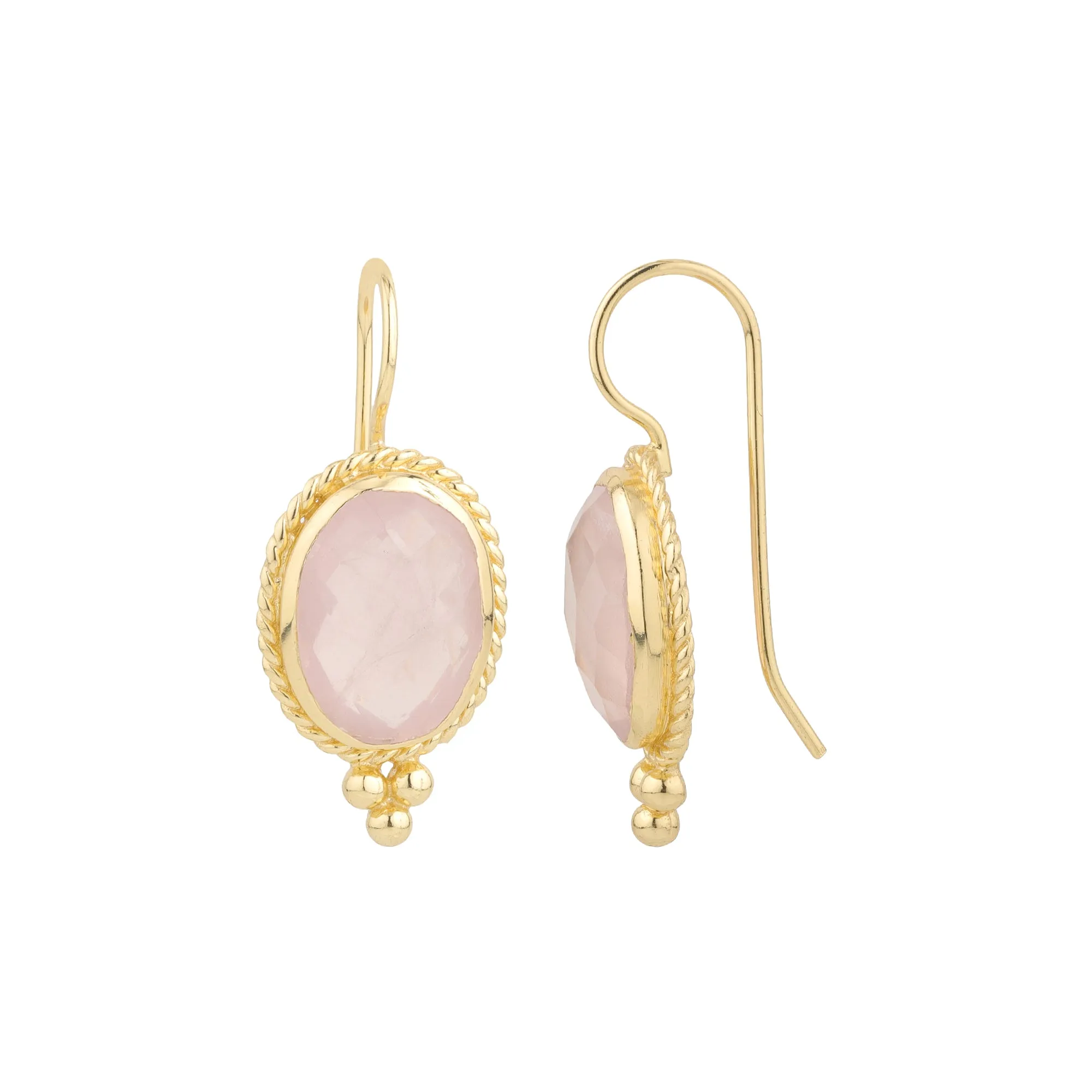 Rose Quartz Alia Earrings