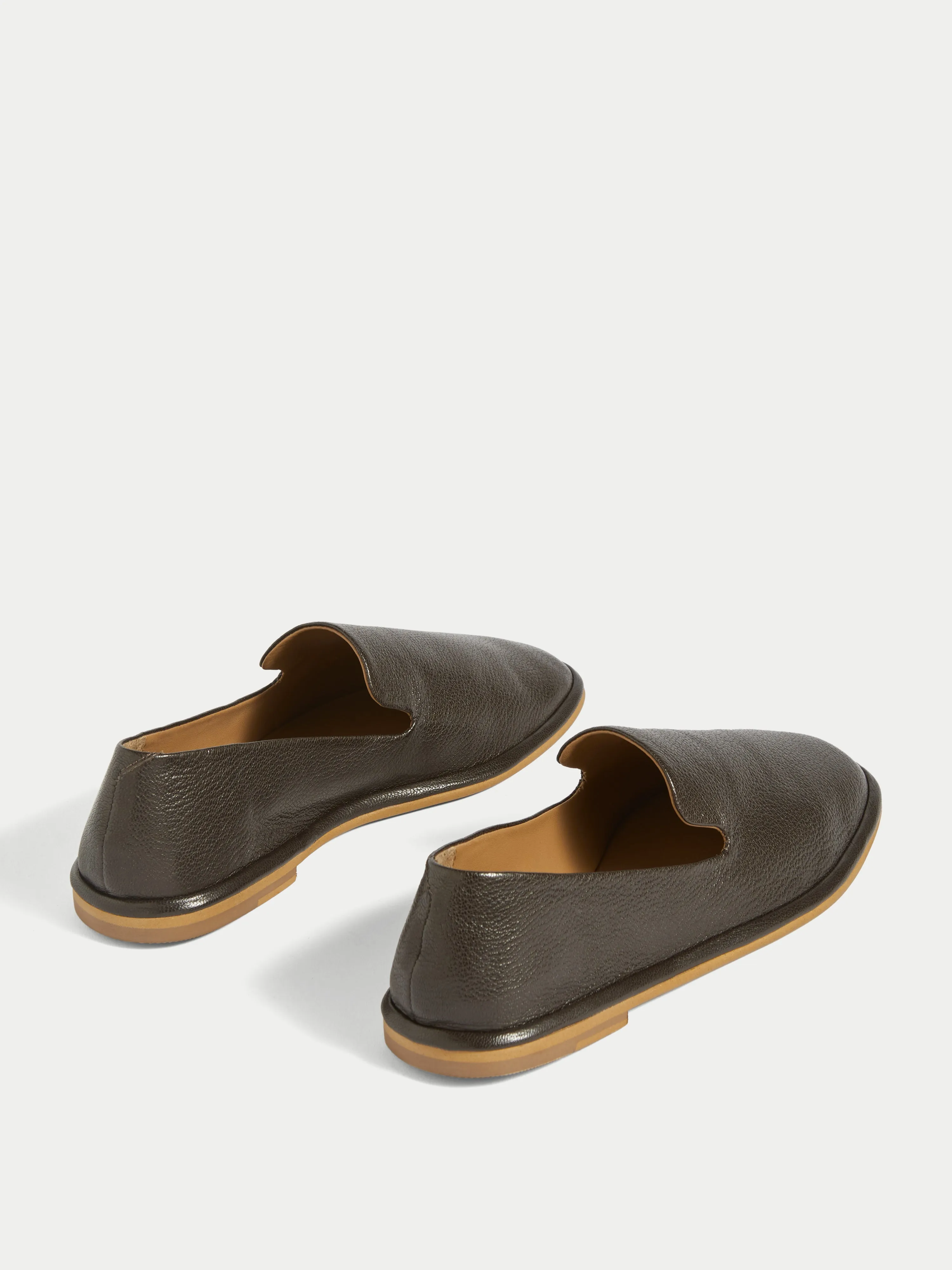Elie Leather Loafer | Brown