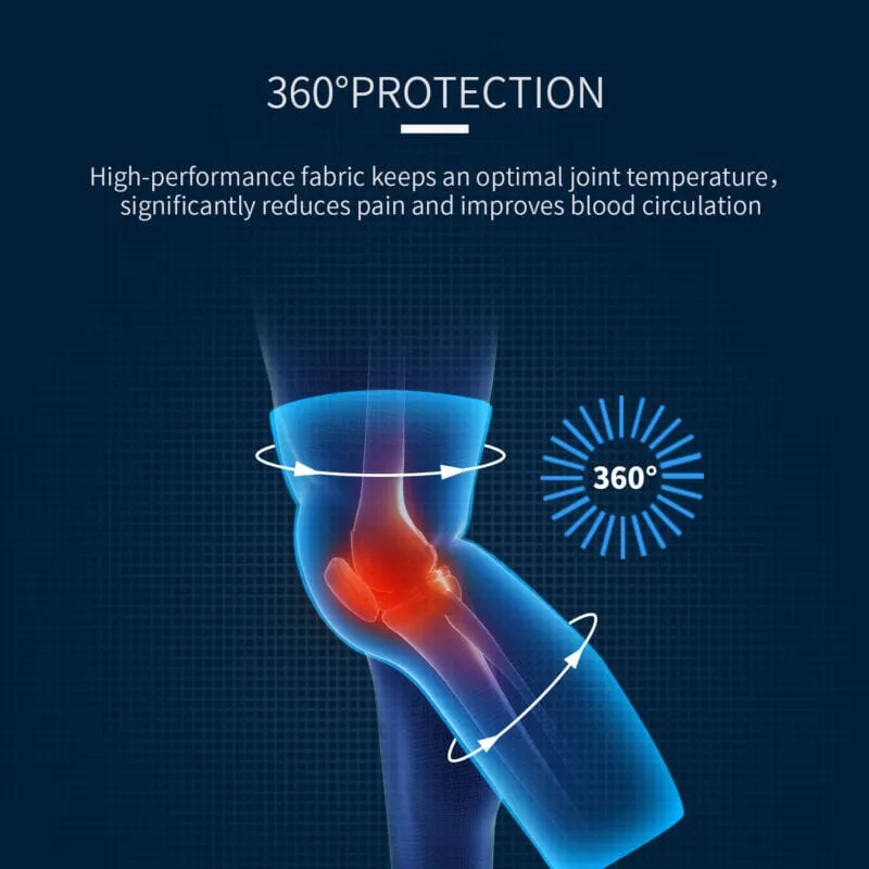 FlexVybe™ Compression Full Leg Knee Brace: Long Support Sleeve, Joint Relief