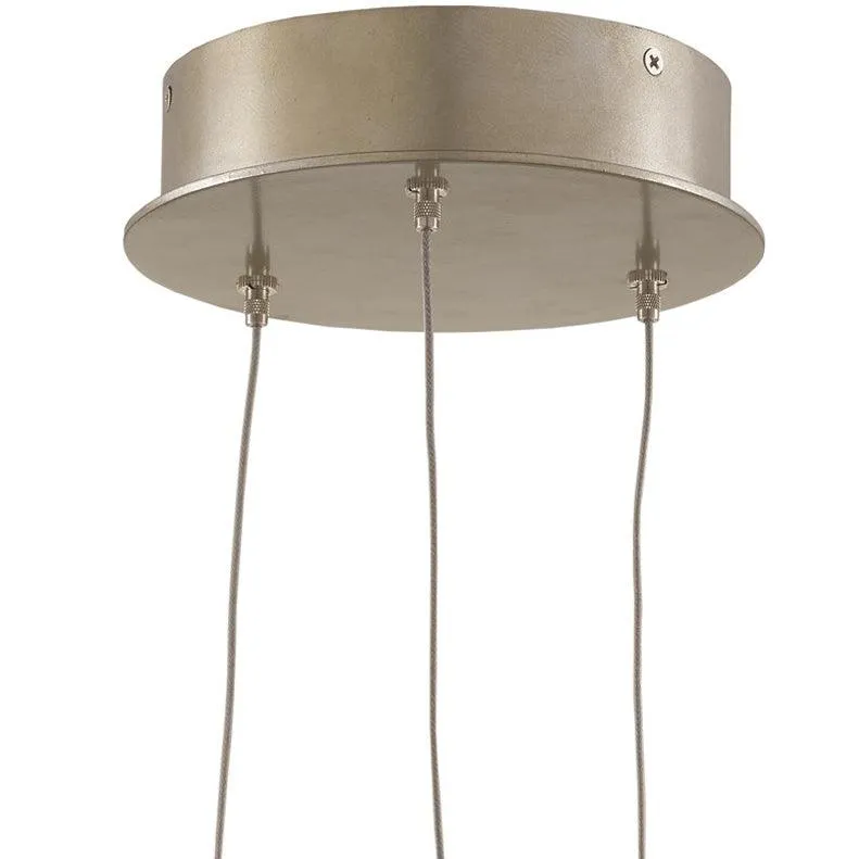 Hanging Crystal Silverleaf Chandelier