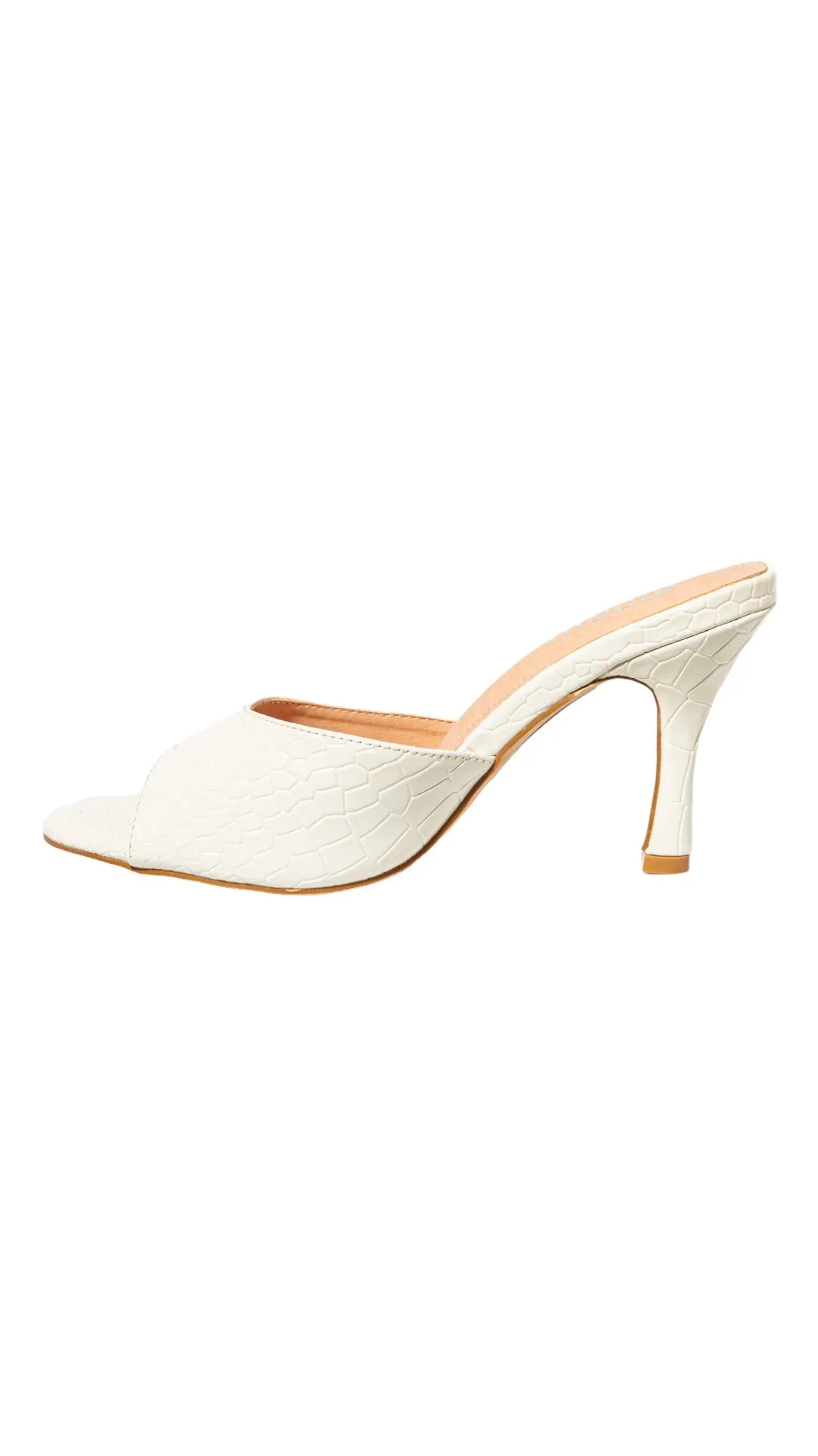 High heel sandals - White