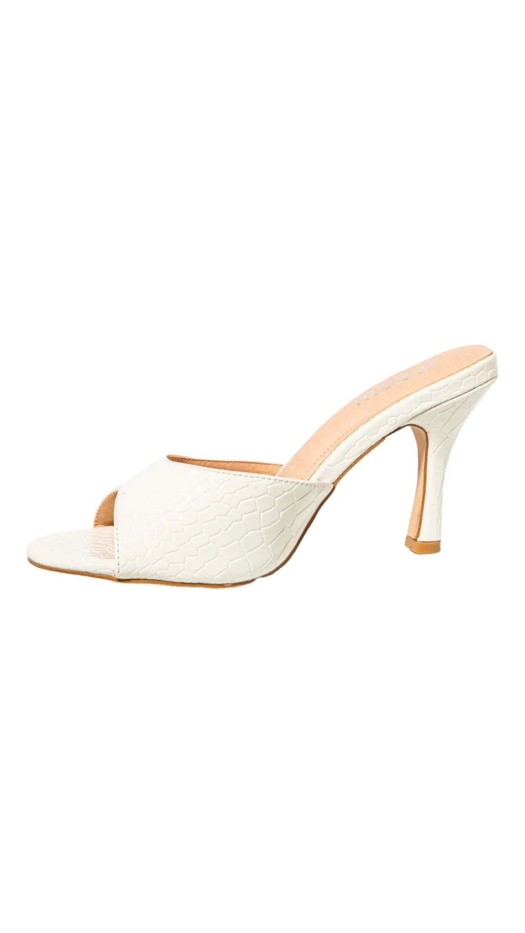 High heel sandals - White