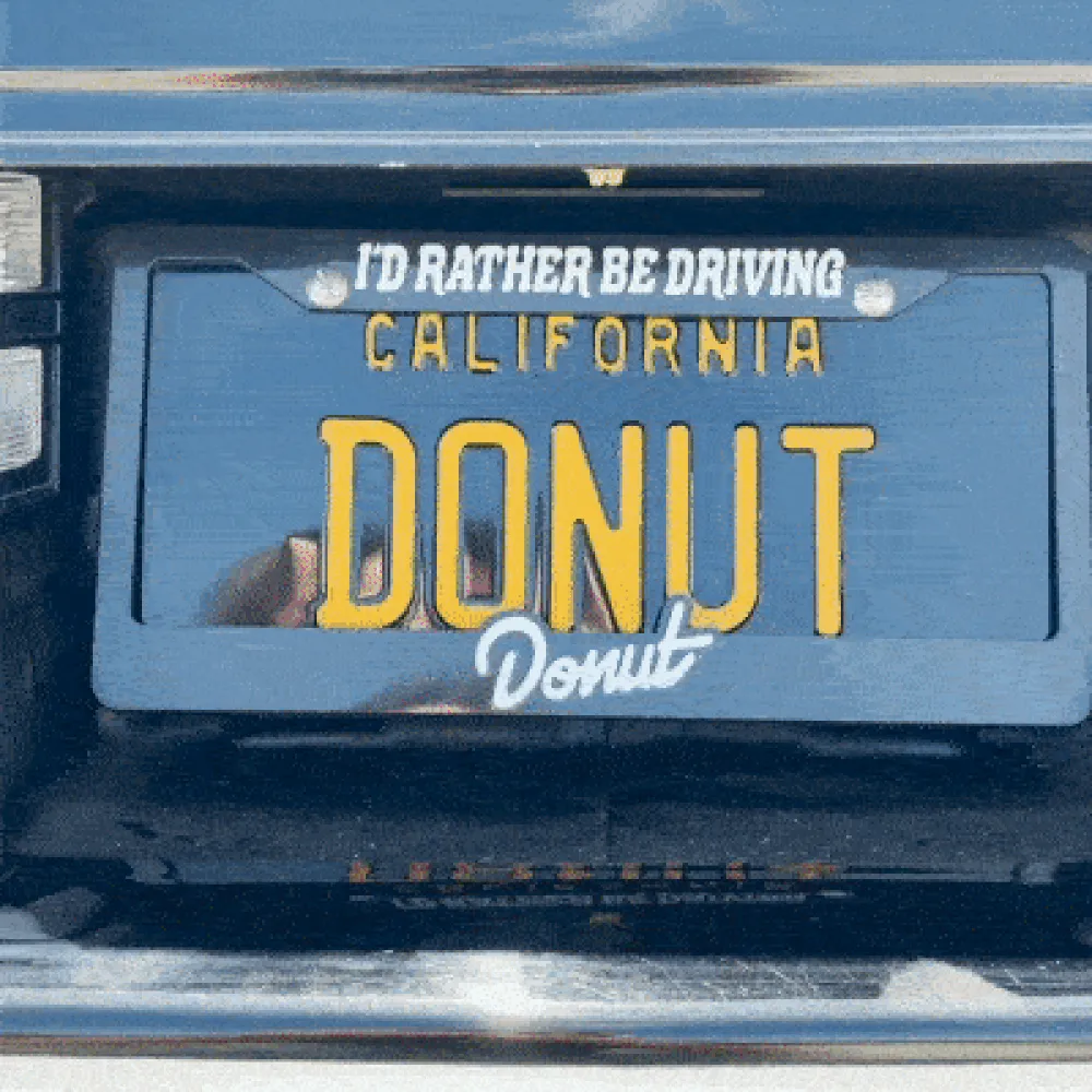 I'd Rather Be Driving License Plate Frame