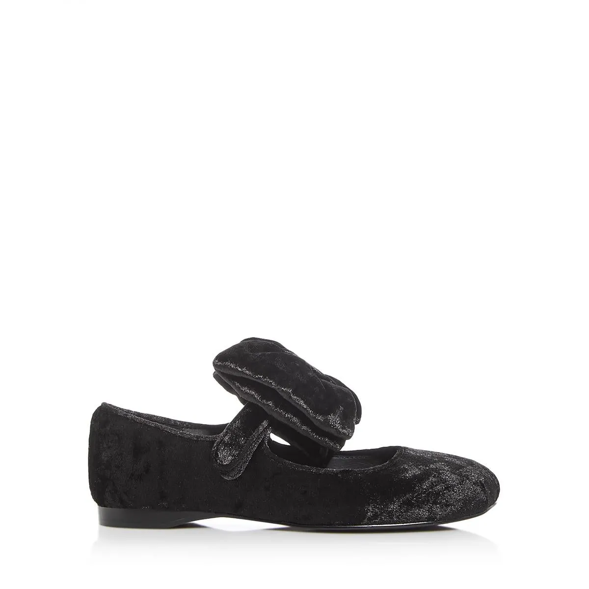 JC Play by Jeffery Campbell Womens Velvet Adjustable Ballet Flats