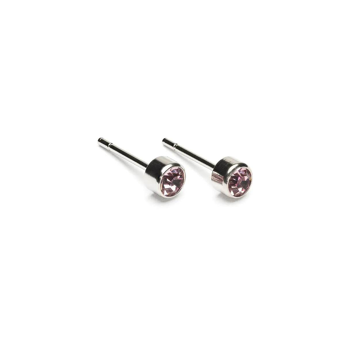 June Birthstone Stainless Steel Earrings