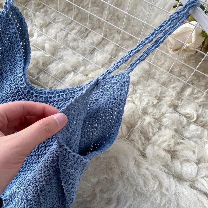 Knitted Patchwork Mesh Sexy