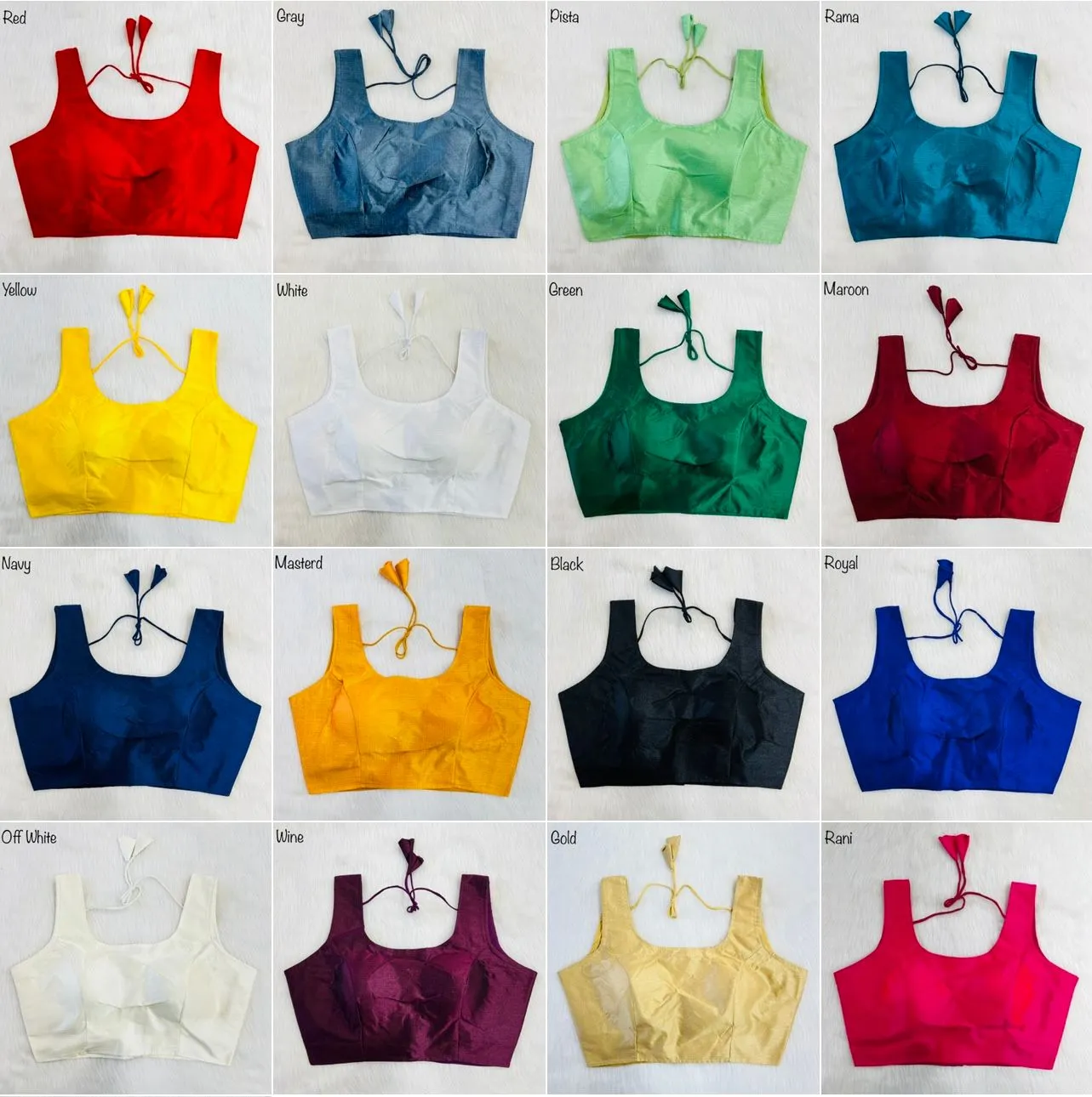 NEW BOLLYWOOD PLAIN BLOUSE