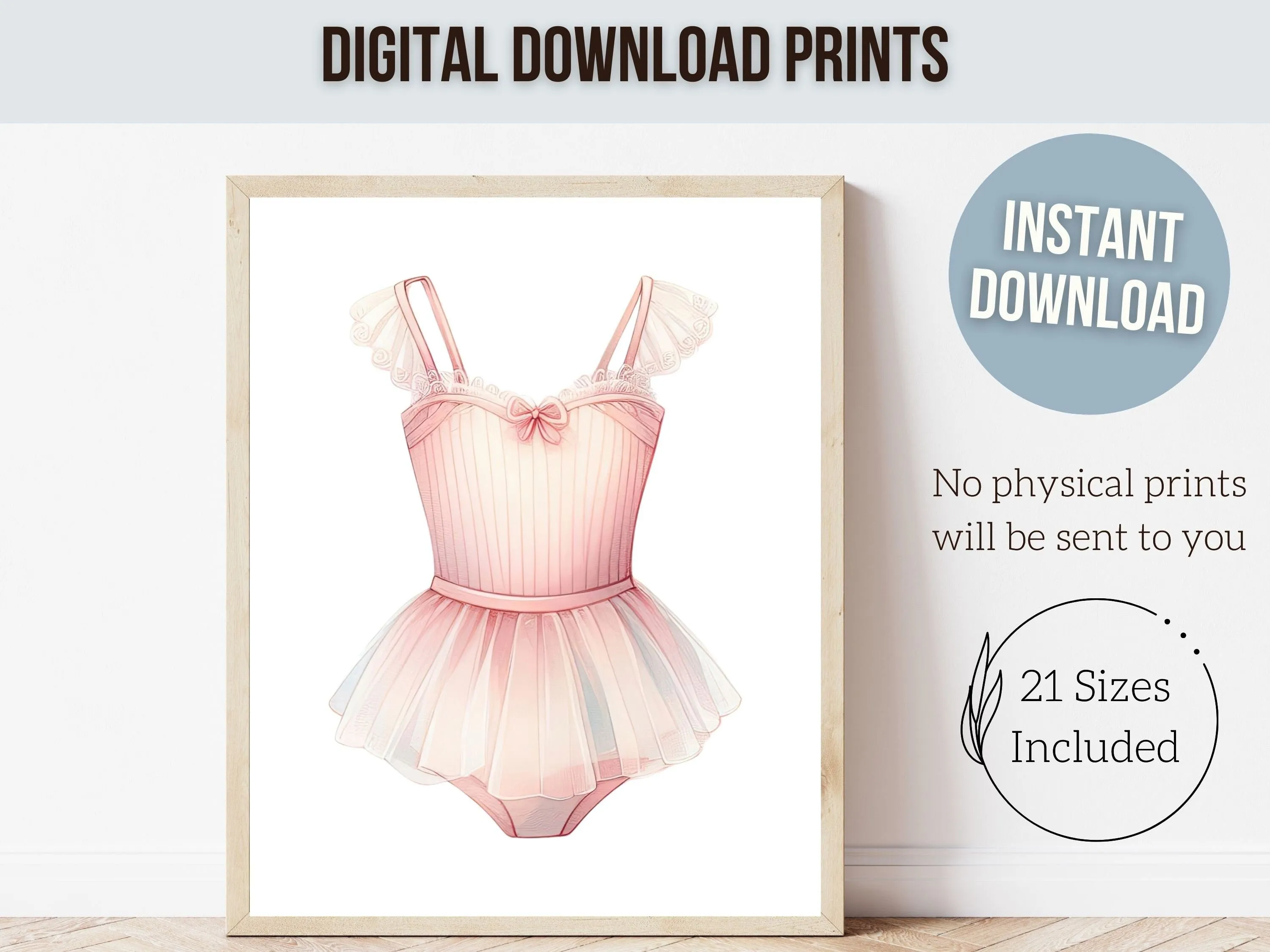 Pink Ballet Nursery Prints