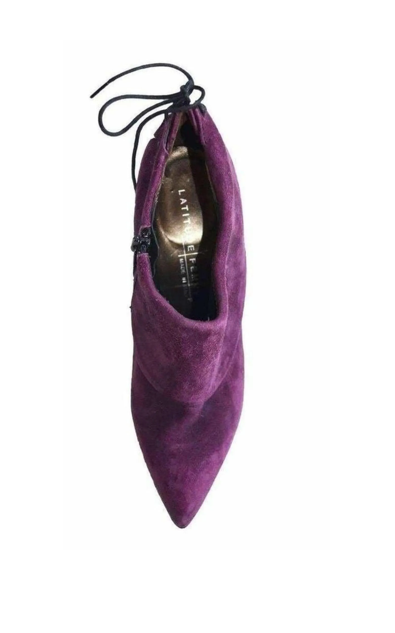 Purple Suede Booties