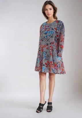 Short Pyrite Dress with Pumice Stone Canvas Detailing