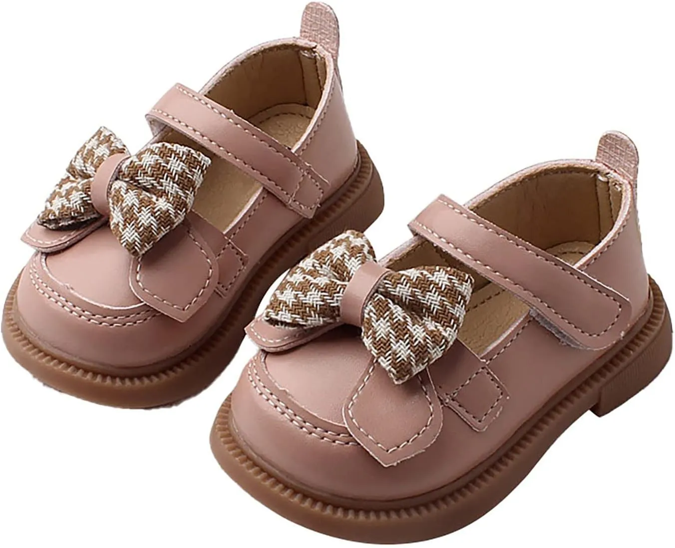 Toddler Girl School Uniform Shoes Baby Girls Mary Jane Shoes Soft Bottom Bow Tie Shoes for Girl Flat Kid Shoes