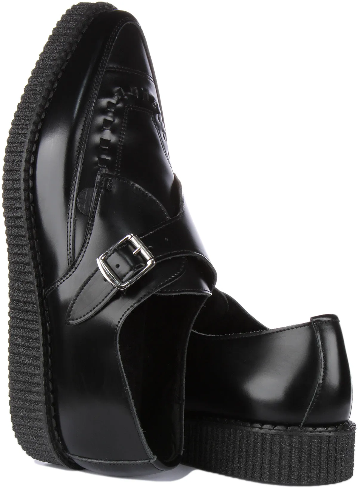 Underground Apollo In Black Buckle Shoes