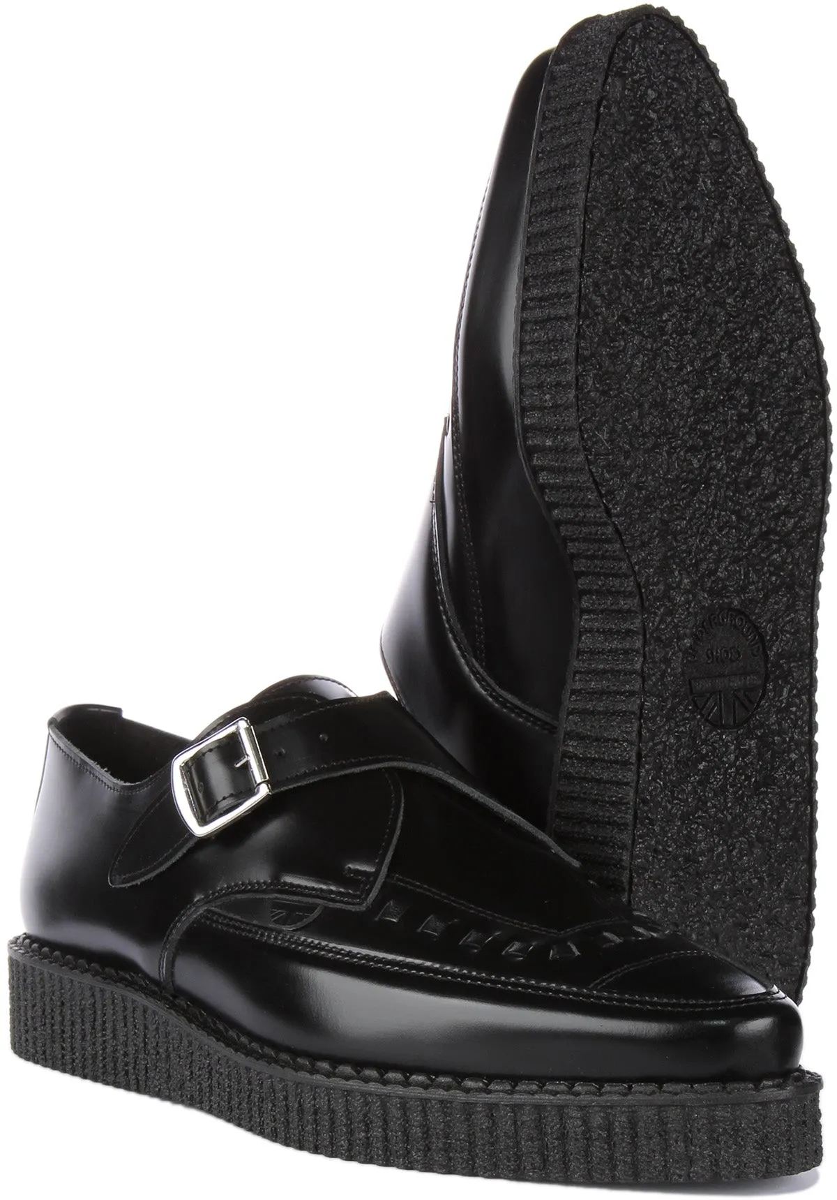 Underground Apollo In Black Buckle Shoes