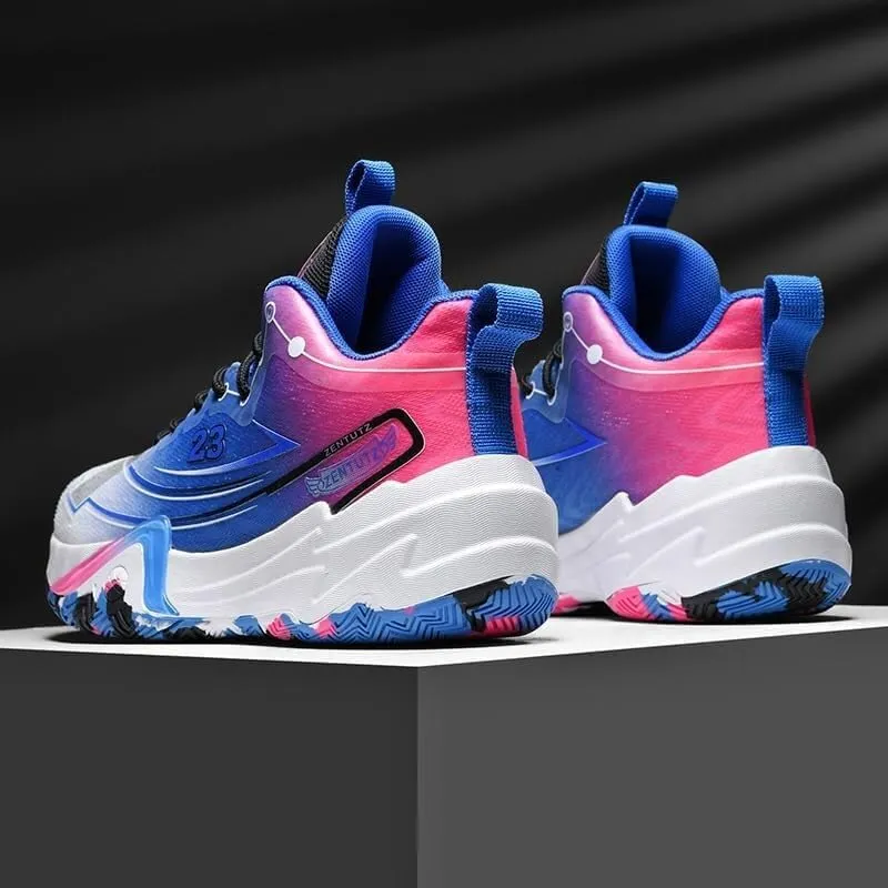 Unisex Basketball Shoes Lightweight Breathable Non Slip Fashionable Running Boots