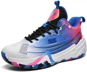 Unisex Basketball Shoes Lightweight Breathable Non Slip Fashionable Running Boots