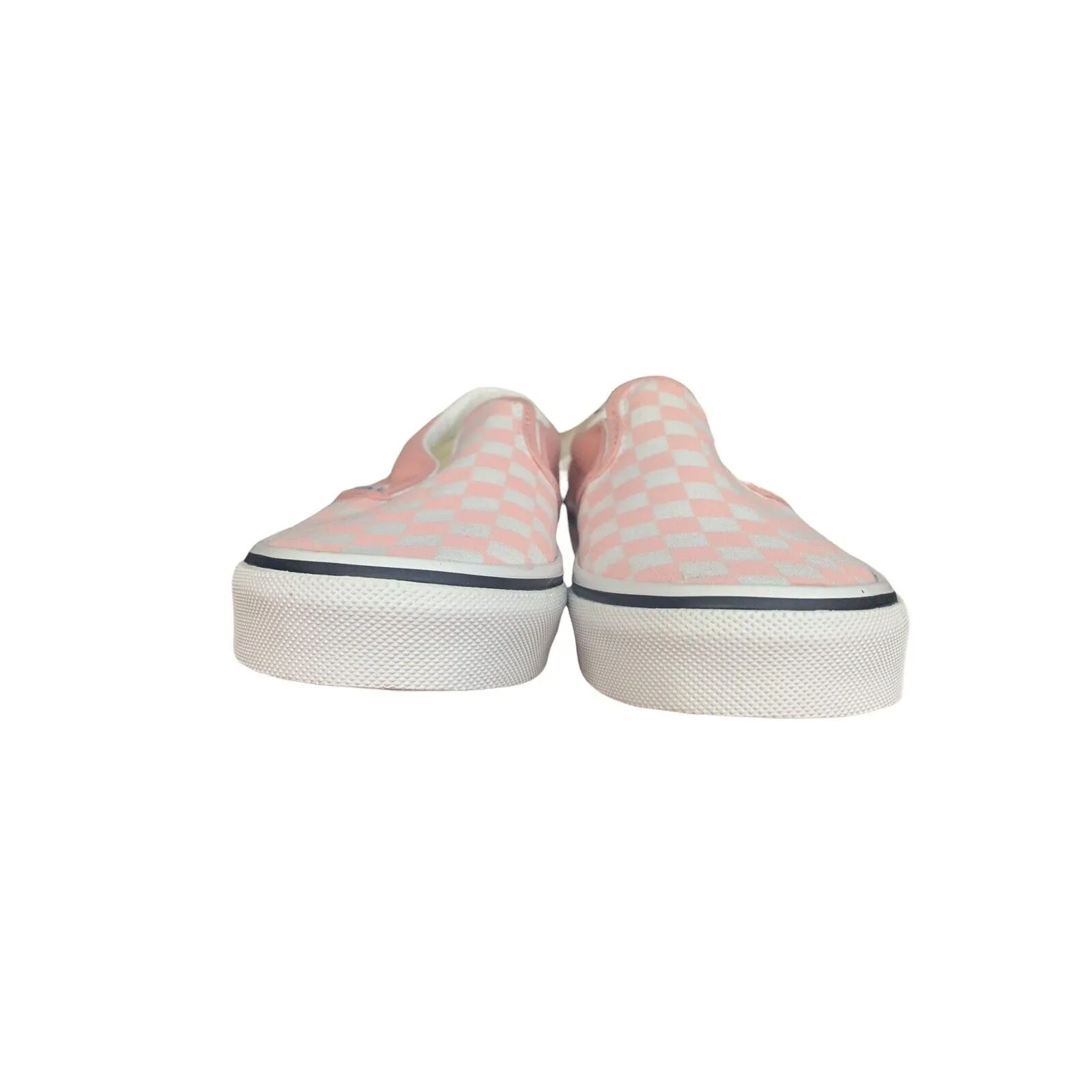 Vans Girl's (Kids) Asher Checkerboard Pink Slip On Skate Shoes-Sz 3