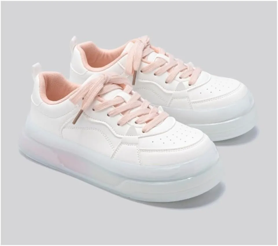 Y2K Kawaii Chunky Sneakers | Fashionable Rainbow Gradient Design Shoes | Women Fashionable Outdoor Breathable Comfortable Tennis Gym Fitness Casual Running Walking Cross Trainers