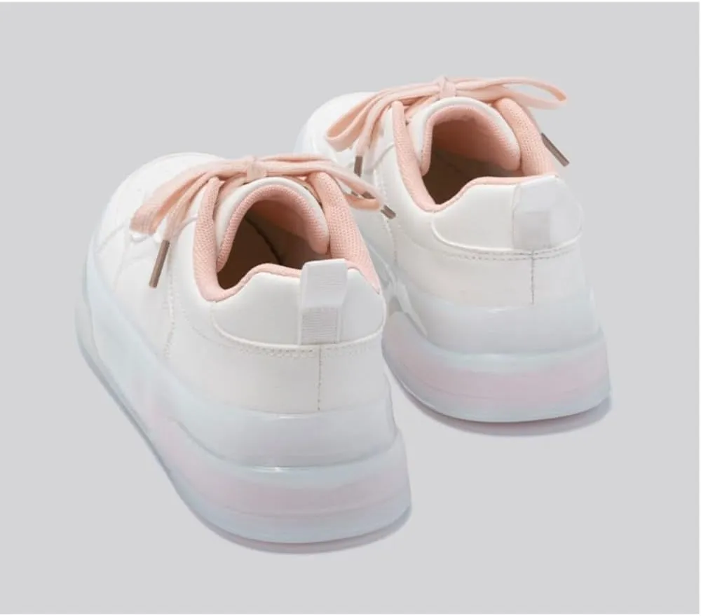 Y2K Kawaii Chunky Sneakers | Fashionable Rainbow Gradient Design Shoes | Women Fashionable Outdoor Breathable Comfortable Tennis Gym Fitness Casual Running Walking Cross Trainers