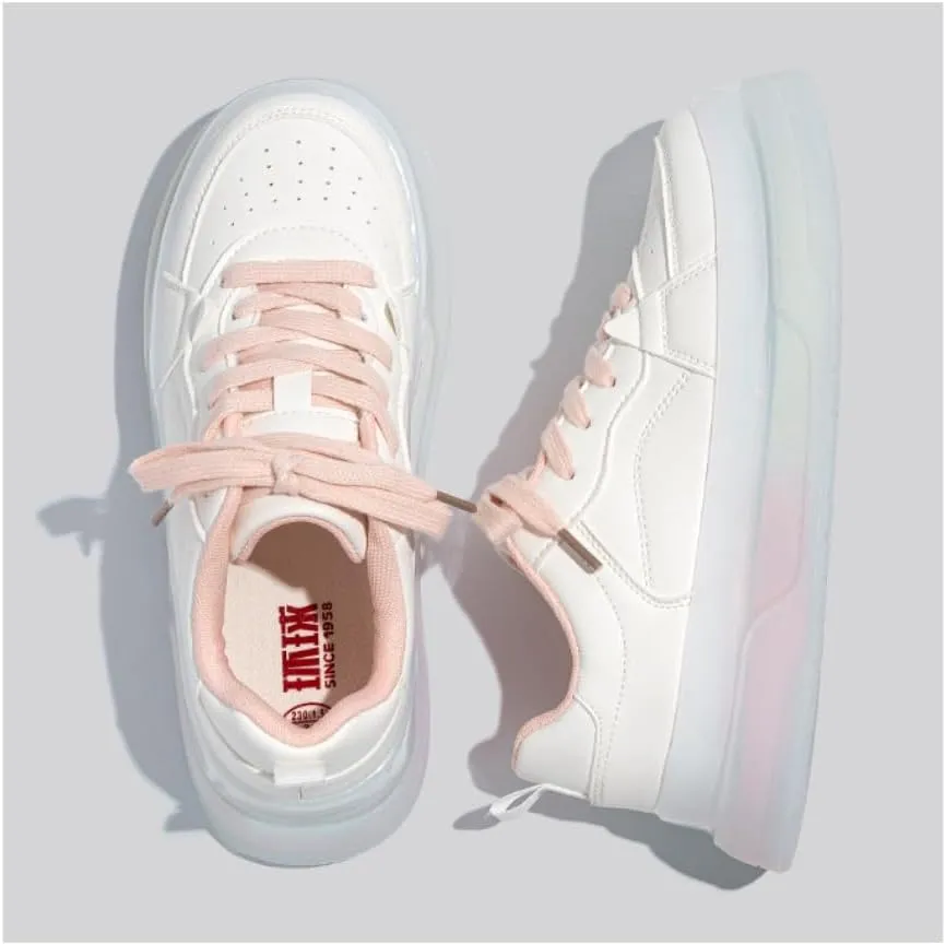 Y2K Kawaii Chunky Sneakers | Fashionable Rainbow Gradient Design Shoes | Women Fashionable Outdoor Breathable Comfortable Tennis Gym Fitness Casual Running Walking Cross Trainers