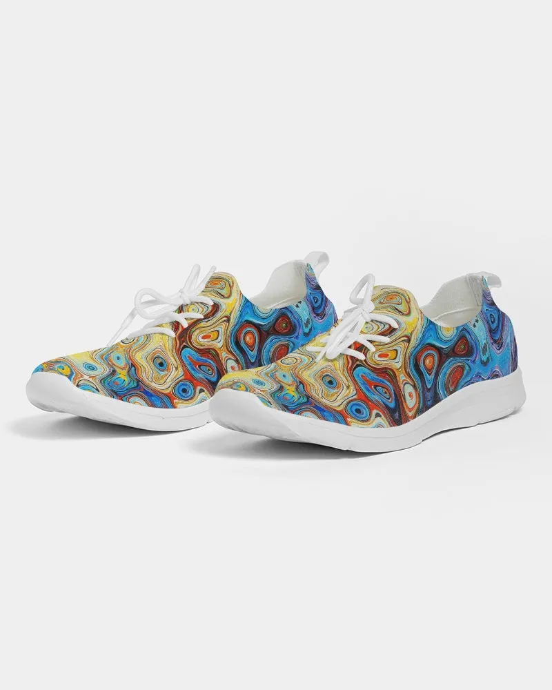 You Like Colors Women's Lace Up Flyknit Shoe