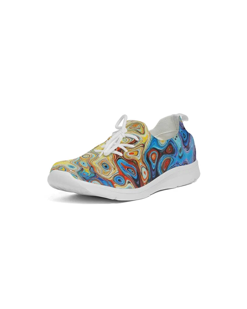 You Like Colors Women's Lace Up Flyknit Shoe