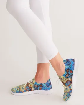 You Like Colors Women's Lace Up Flyknit Shoe
