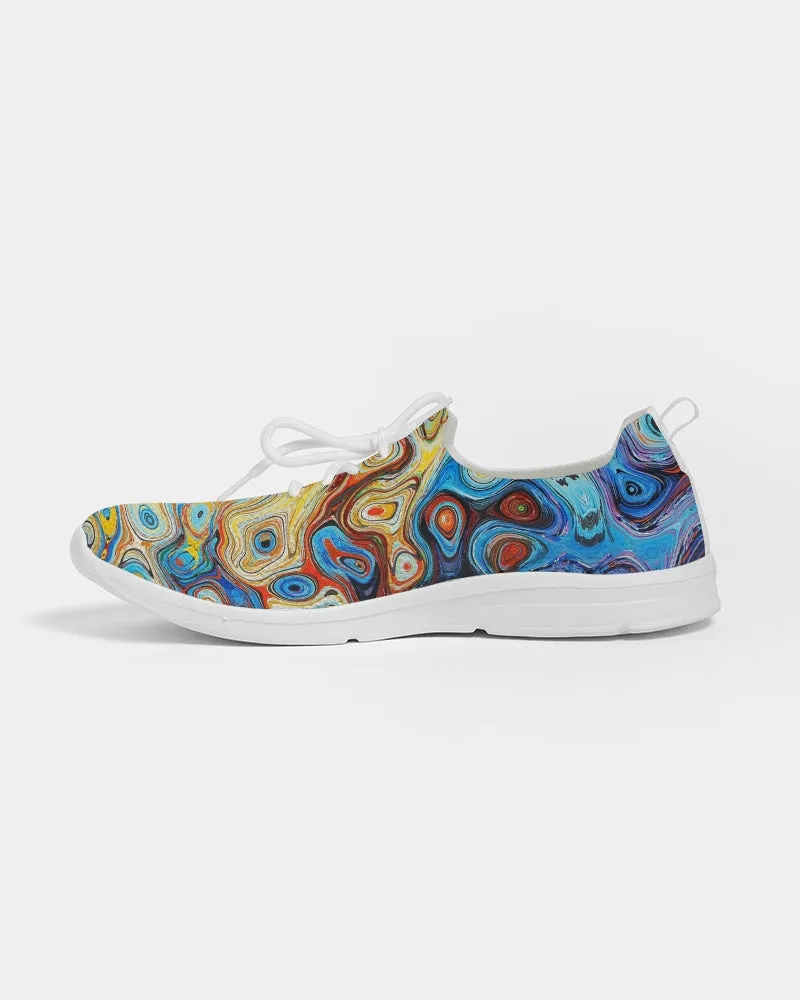 You Like Colors Women's Lace Up Flyknit Shoe