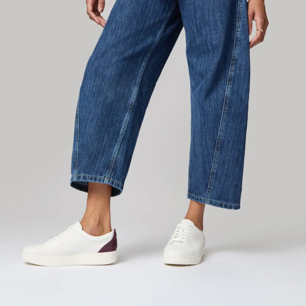 รองเท้าผ้าใบ ผู้หญิง รุ่น RALLY CRYSTAL-BACKTAB LEATHER TRAINERS